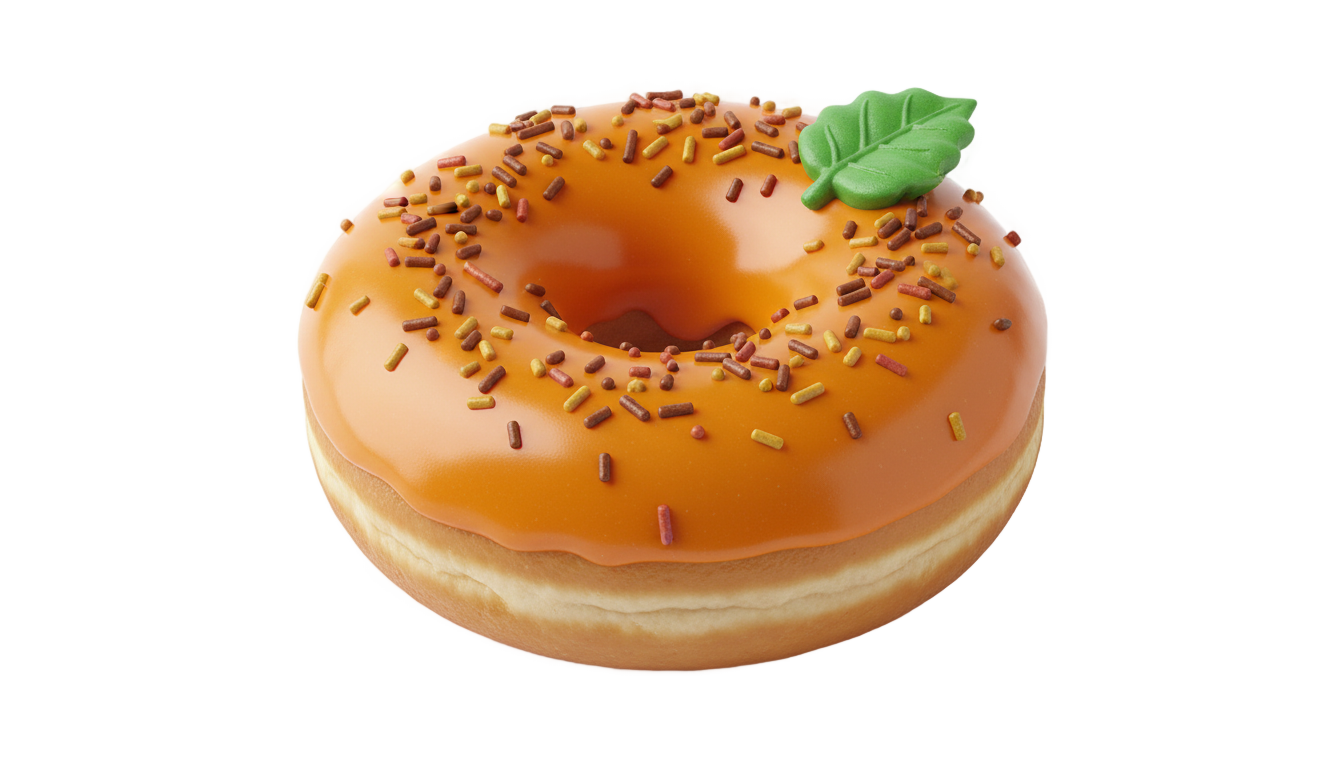 pumpkin donut png PNG transparent background