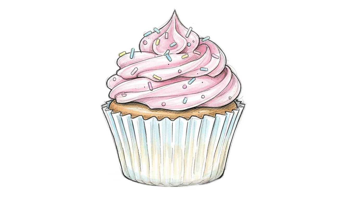 cupcake dibujo png PNG transparent background