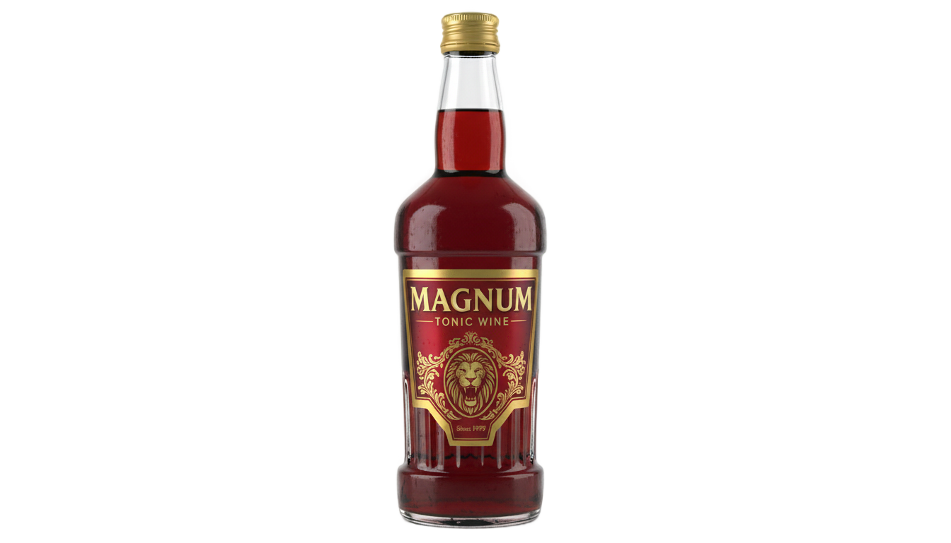 magnum tonic wine png PNG transparent background