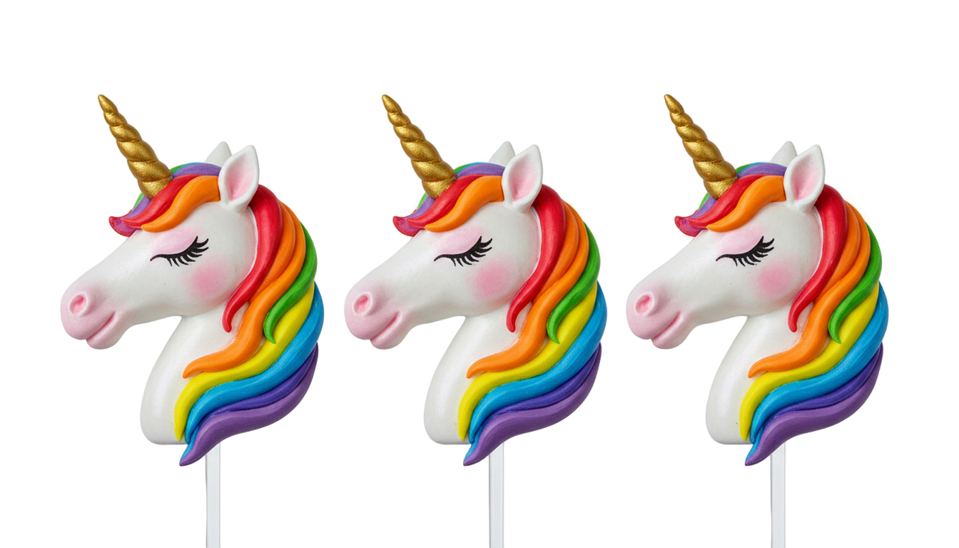unicorn cupcake toppers png PNG transparent background