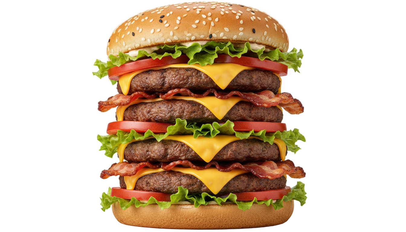 burger overload png PNG transparent background