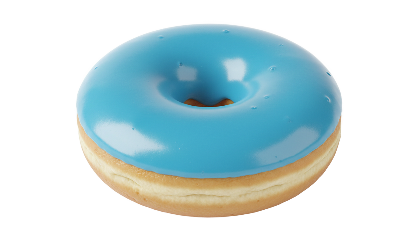 blue donut png PNG transparent background