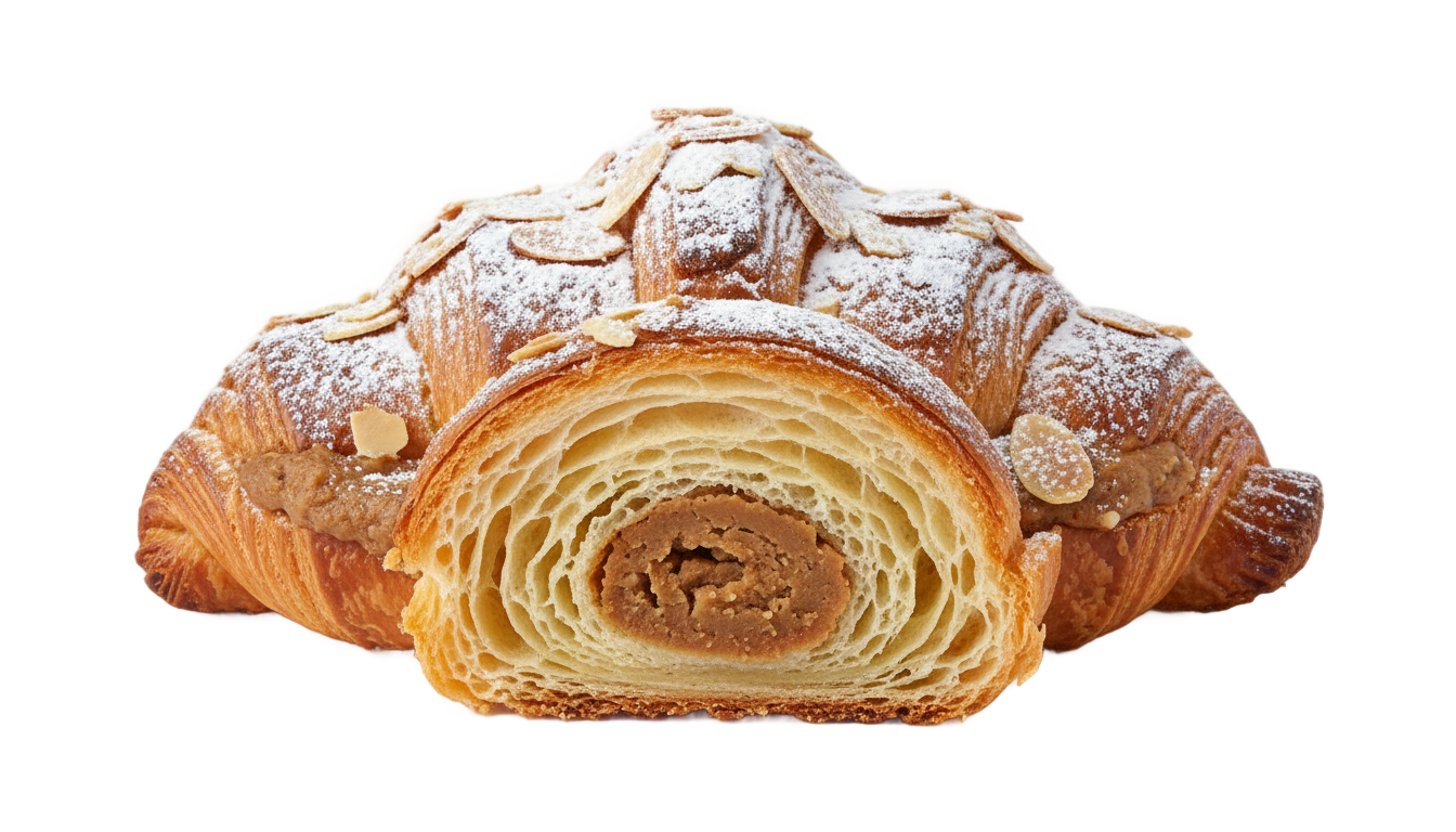 almond croissant png PNG transparent background