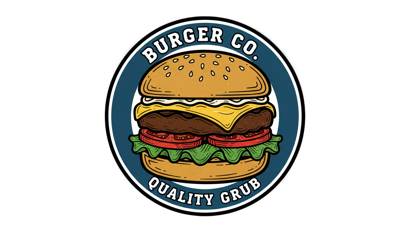 burger logo png PNG transparent background
