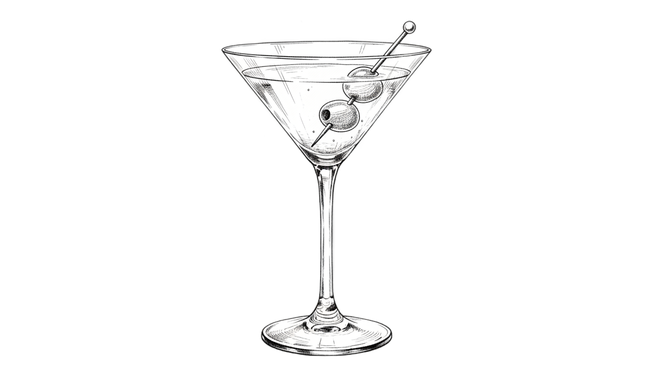verre cocktail dessin png PNG transparent background