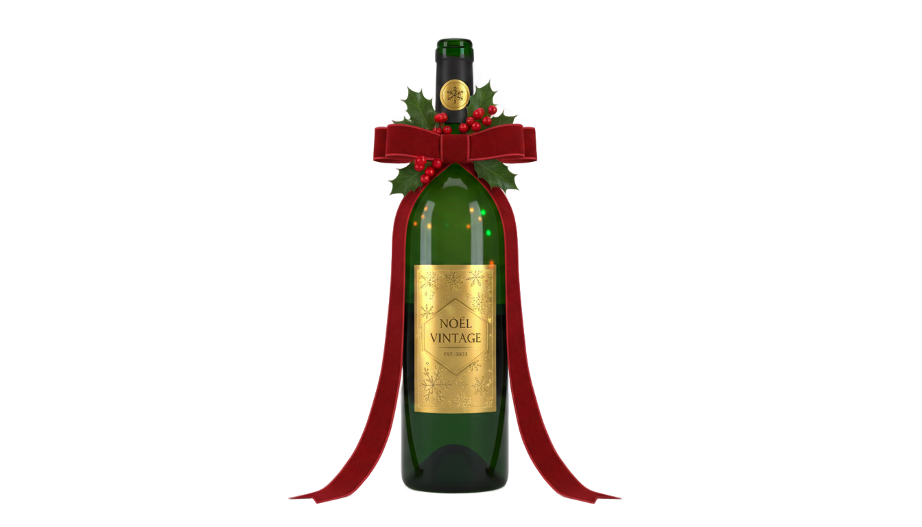 christmas wine png PNG transparent background