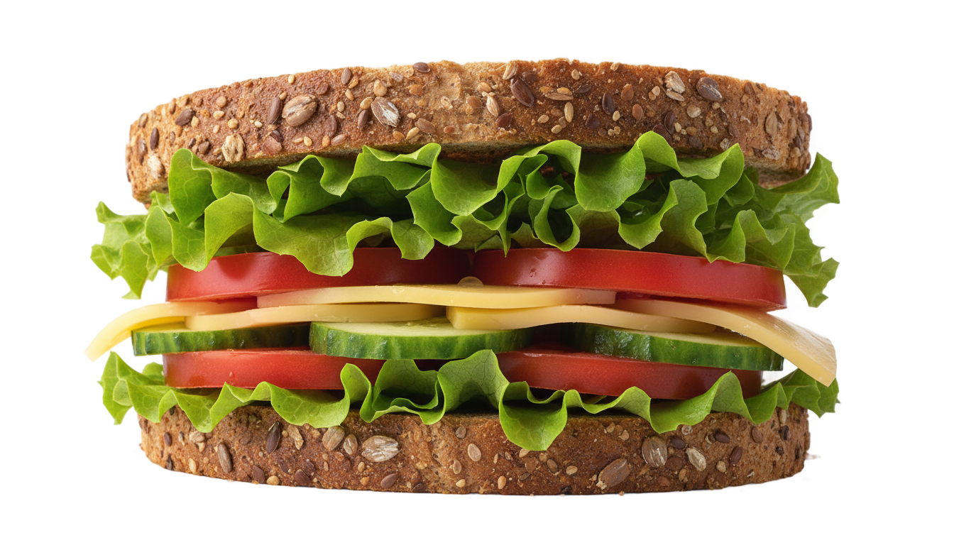 veg sandwich png PNG transparent background