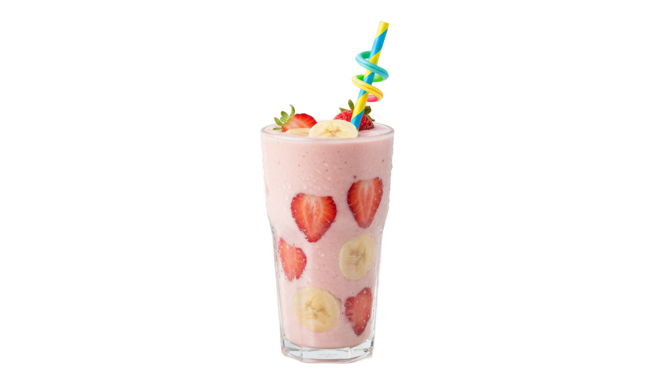 strawberry banana smoothie png PNG transparent background