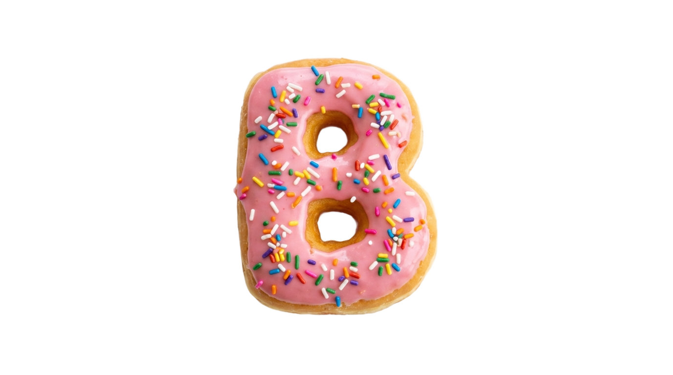 donut font png PNG transparent background