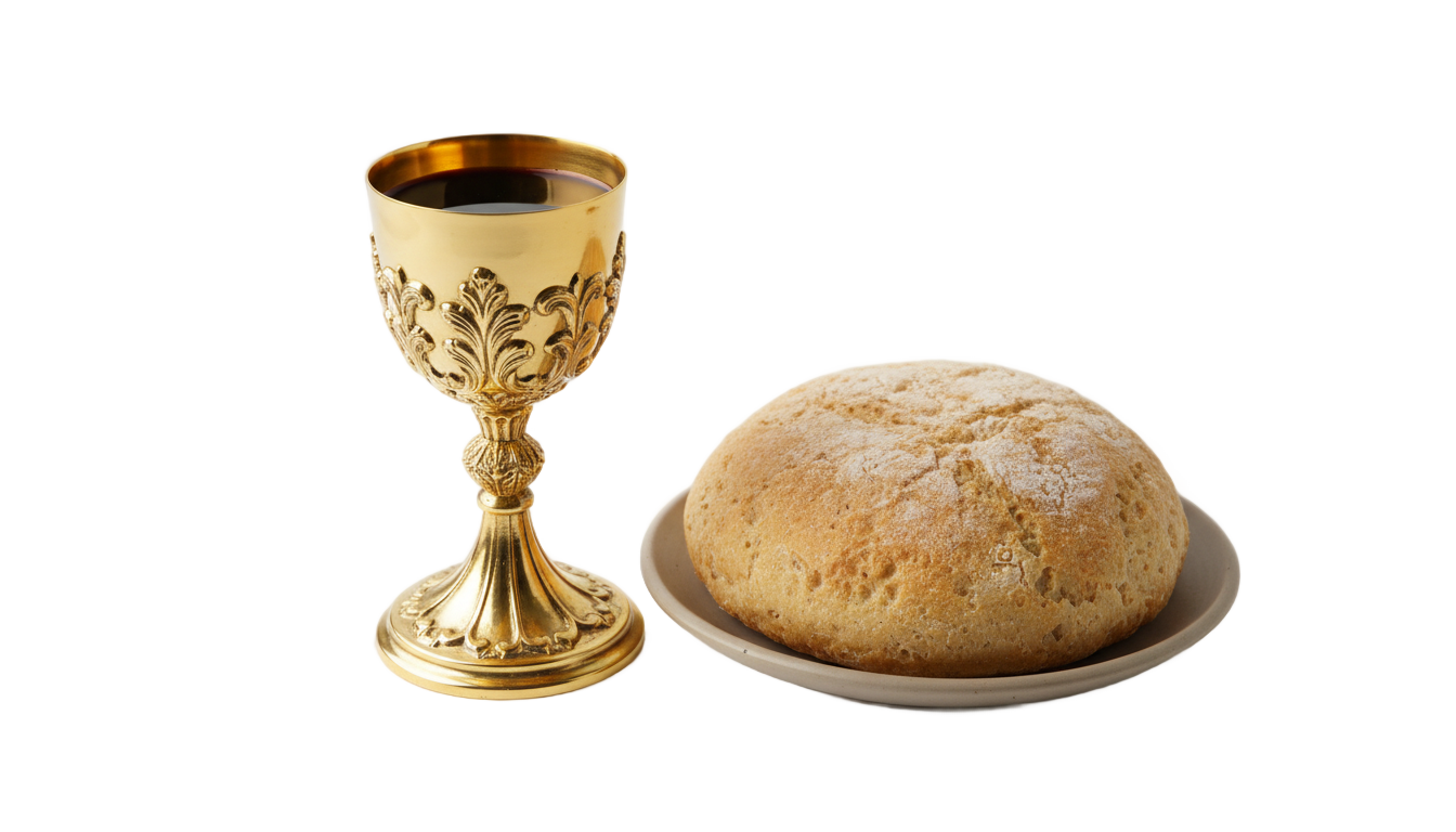 holy communion bread and wine png PNG transparent background