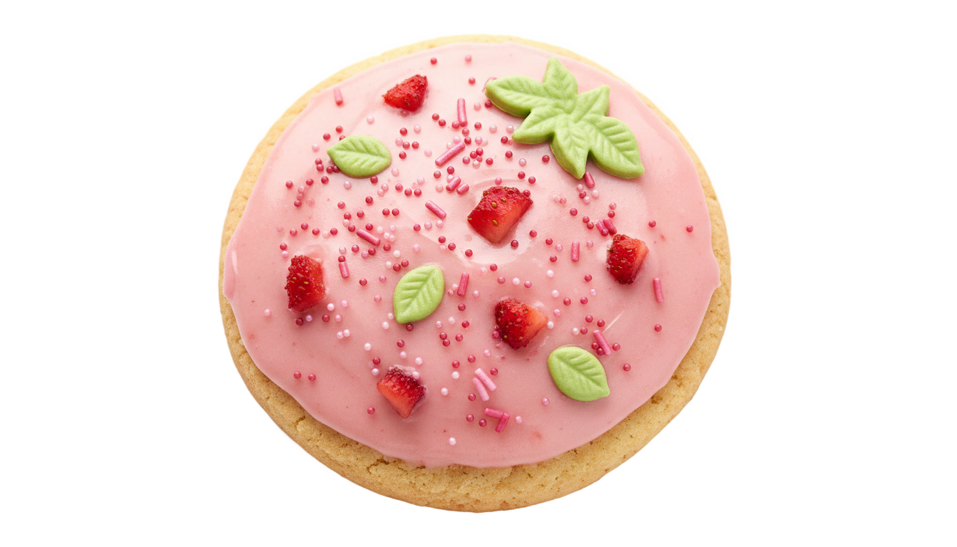strawberry cookie png PNG transparent background