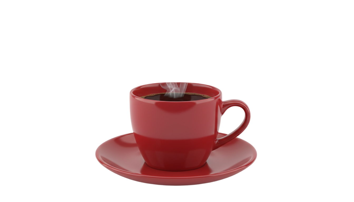 red coffee cup png PNG transparent background