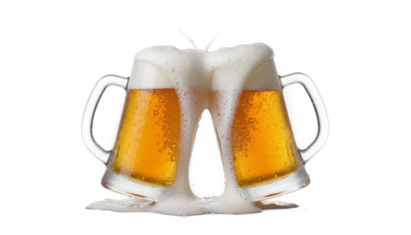 beer mugs png PNG transparent background
