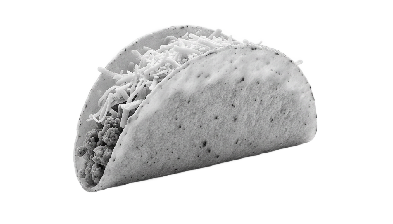 taco png black and white PNG transparent background