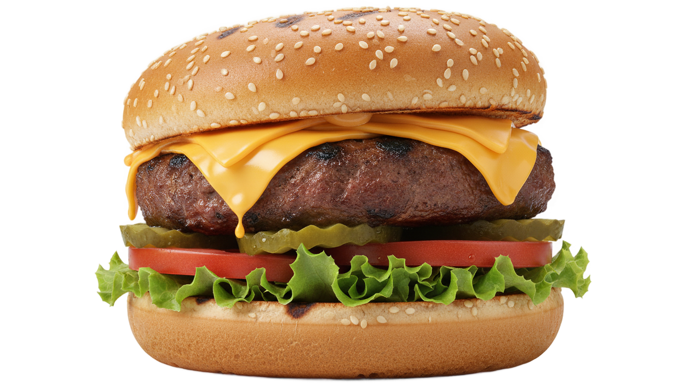 bbq burger png PNG transparent background