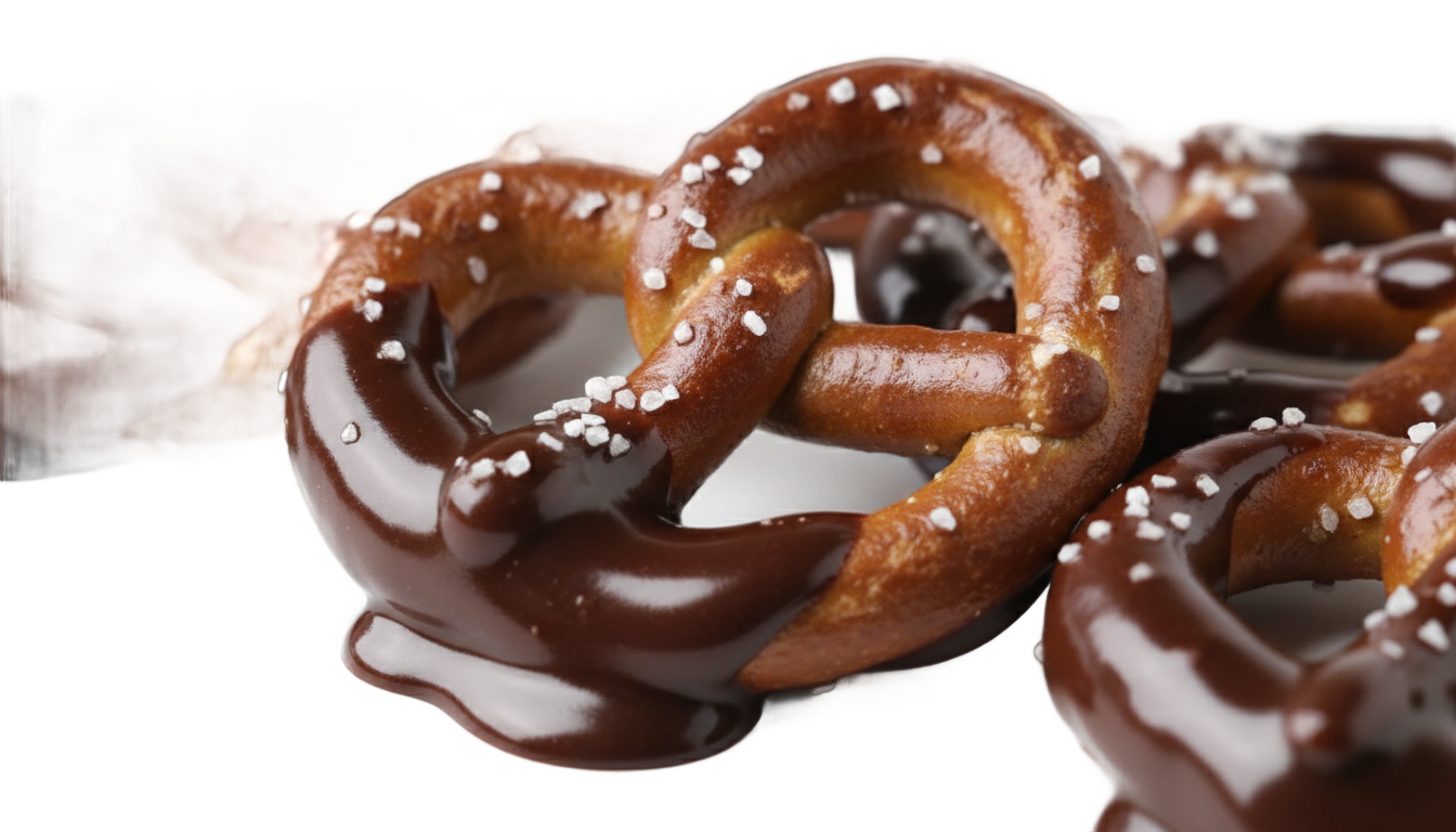 chocolate covered pretzels png PNG transparent background