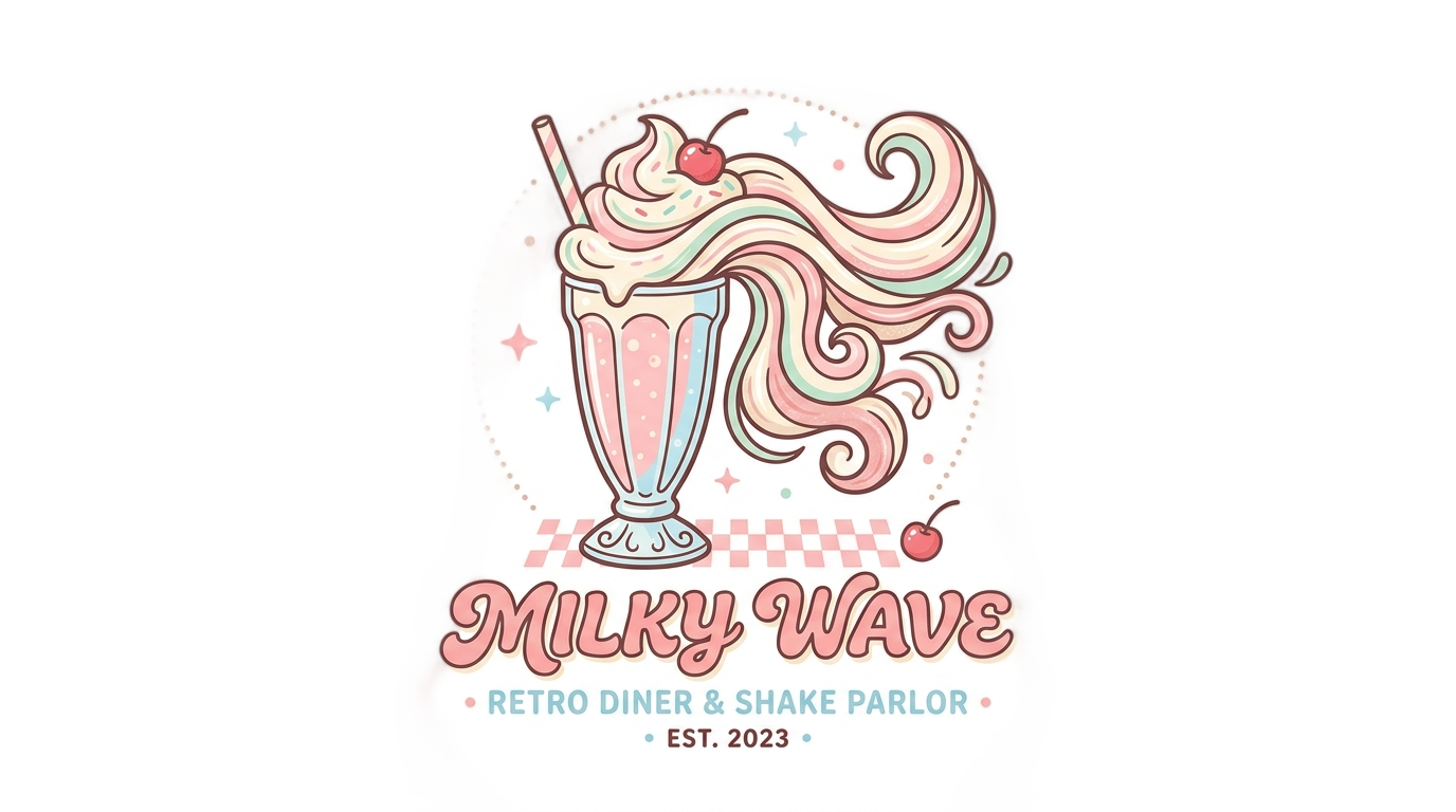 milkshake hair logo png PNG transparent background