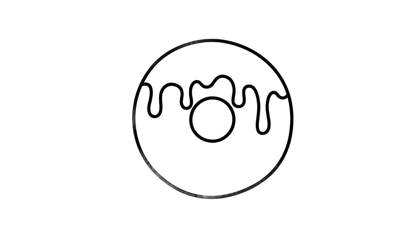 donut outline png PNG transparent background