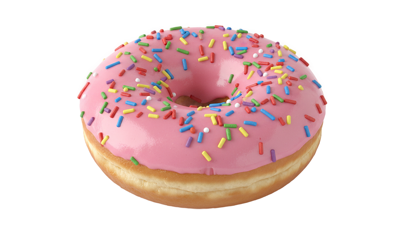 strawberry donut png PNG transparent background