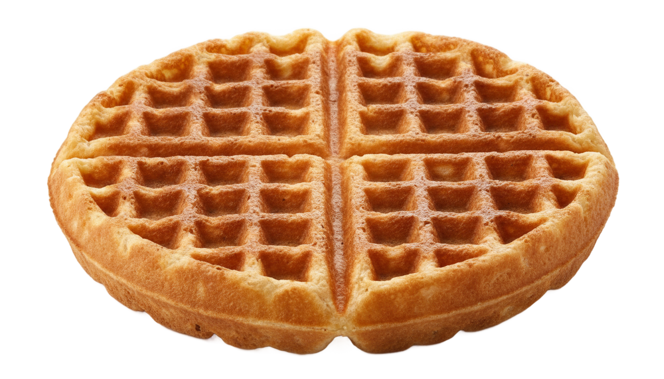 round waffle png PNG transparent background
