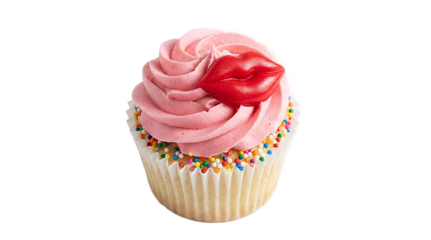 kiss png cupcake PNG transparent background