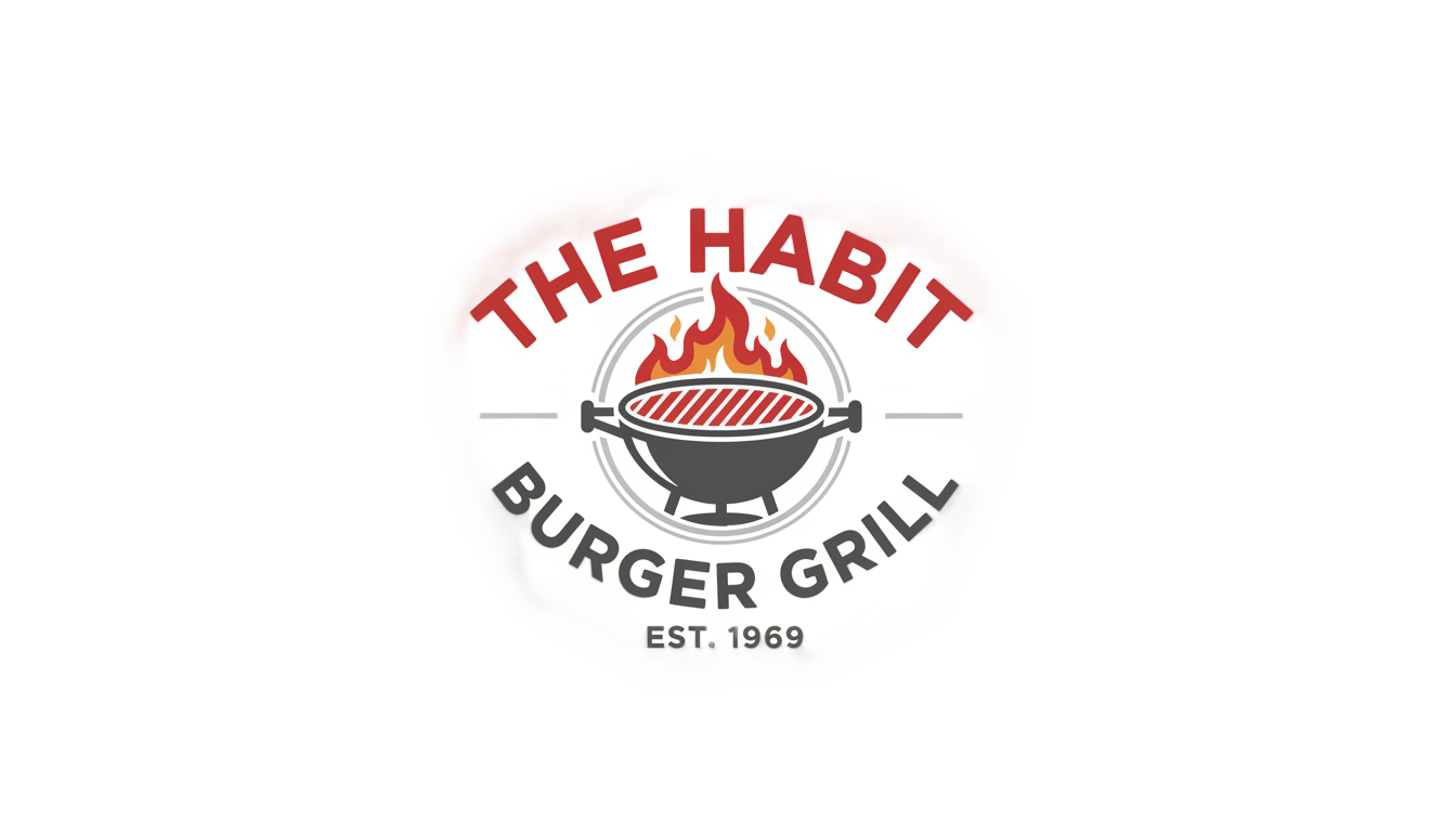habit burger logo png PNG transparent background