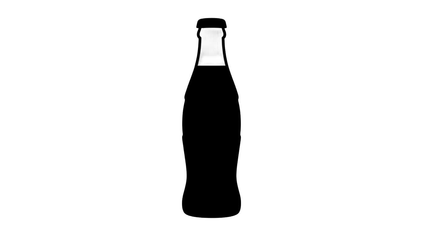 soda bottle silhouette png PNG transparent background
