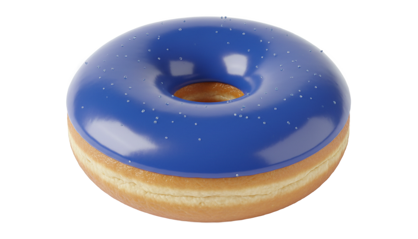 blue donut png PNG transparent background