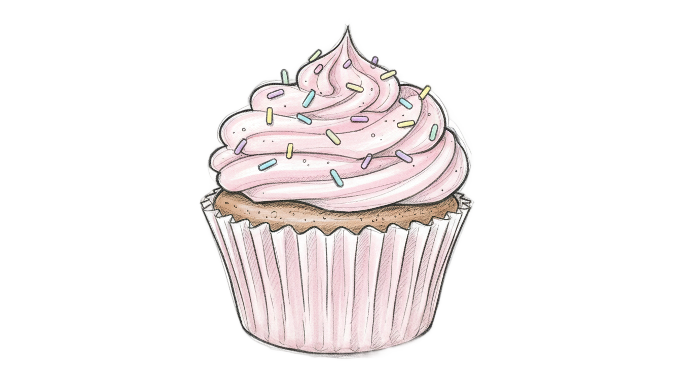 cupcake dibujo png PNG transparent background