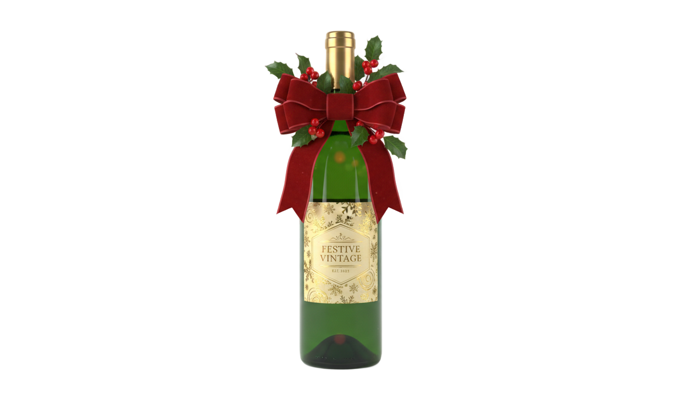 christmas wine png PNG transparent background