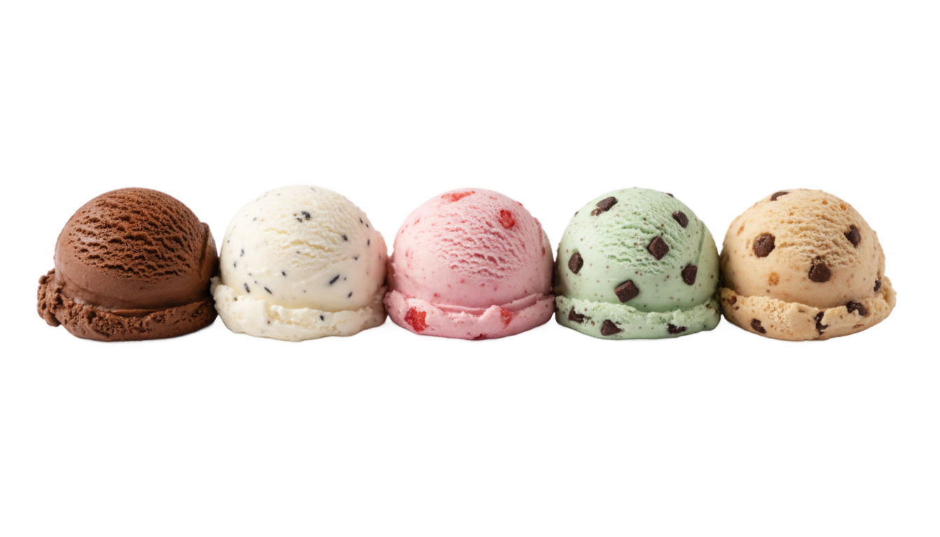 ice cream flavors png PNG transparent background