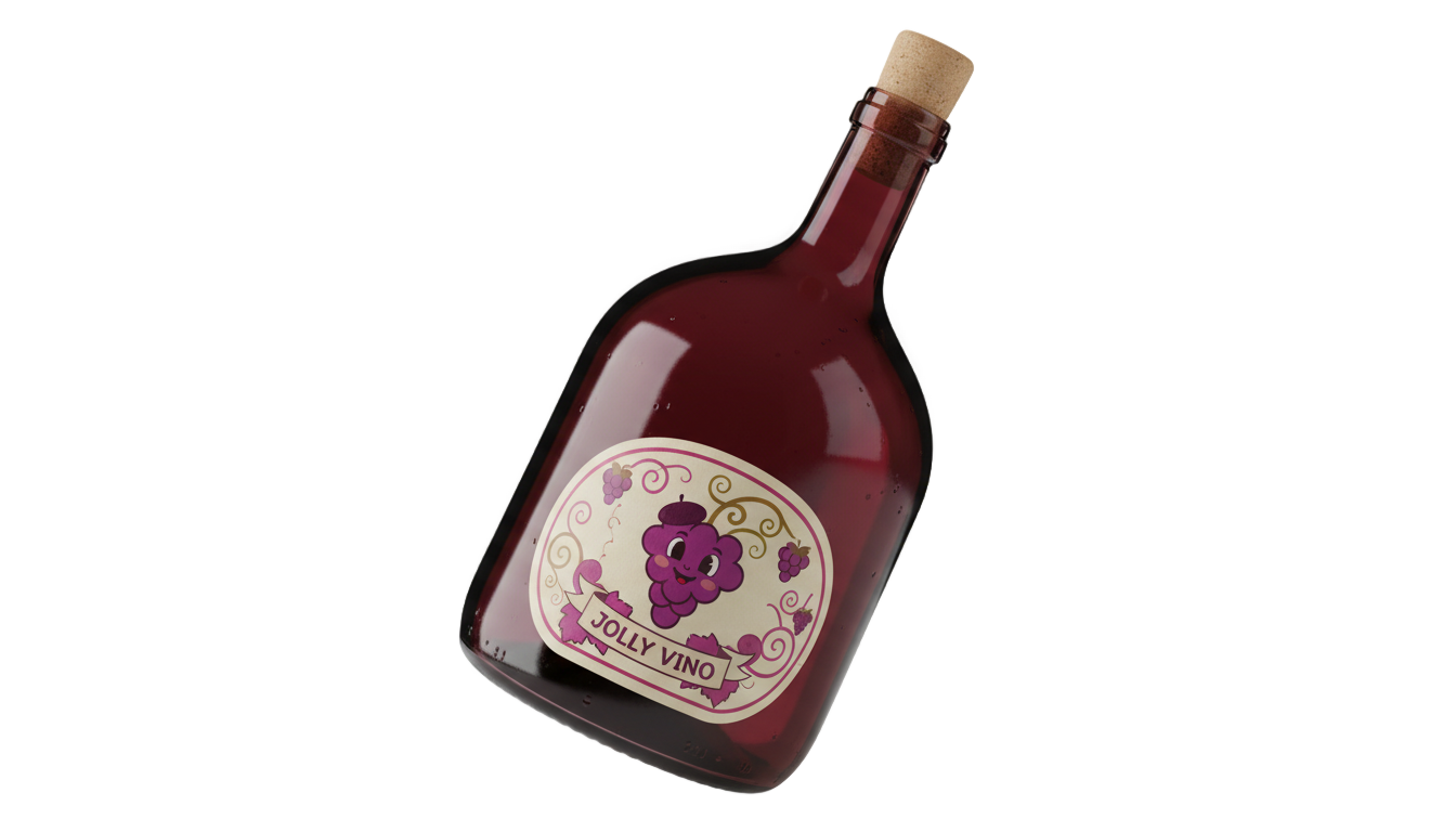 wine bottle cartoon png PNG transparent background