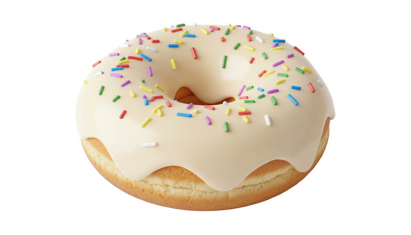 vanilla donut png PNG transparent background