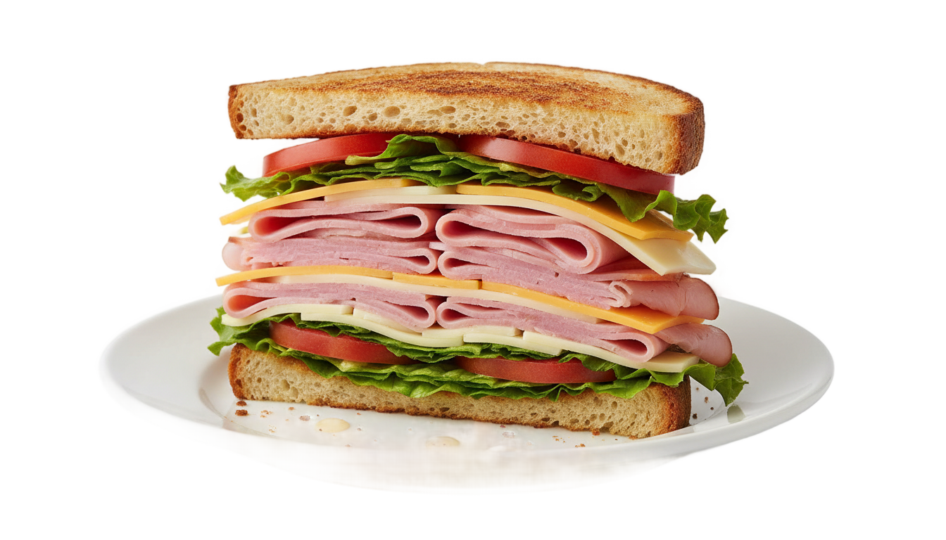 sandwich plate png PNG transparent background