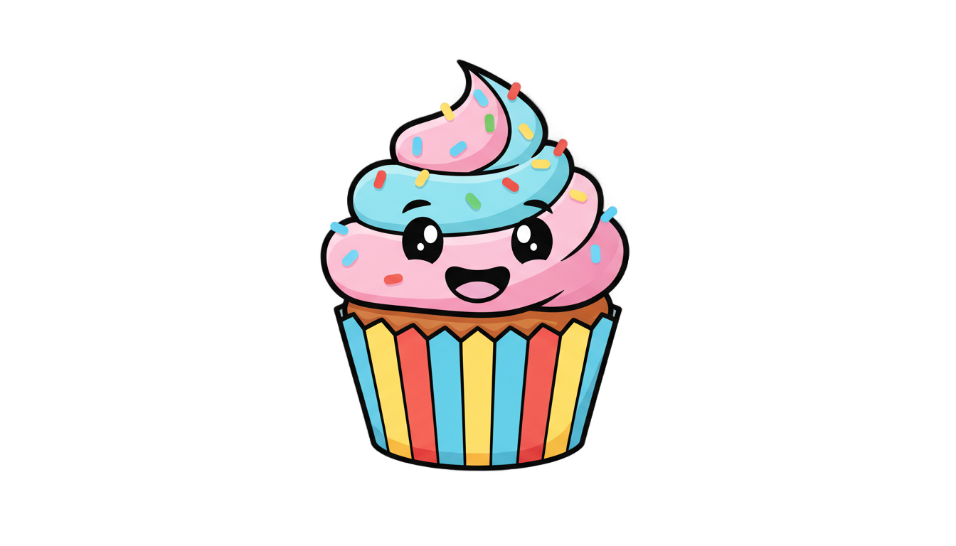 cupcake emoji png PNG transparent background