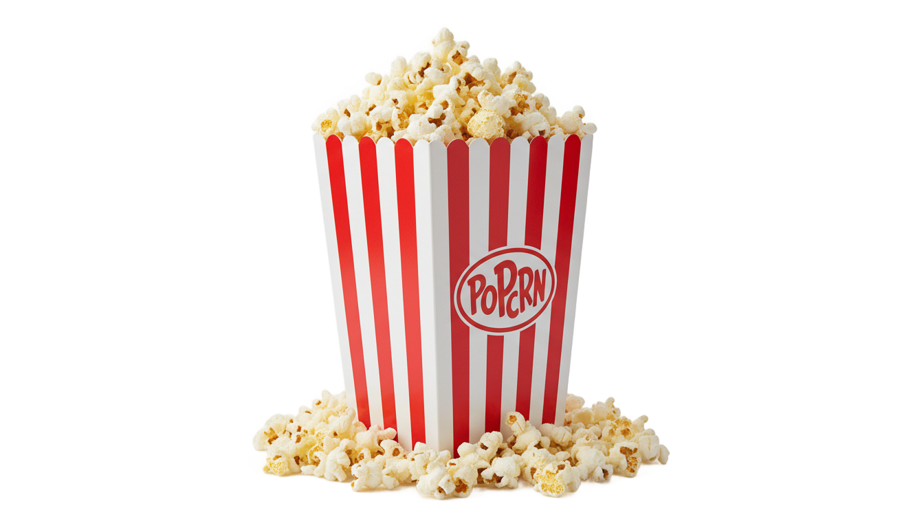popcorn graphic png PNG transparent background