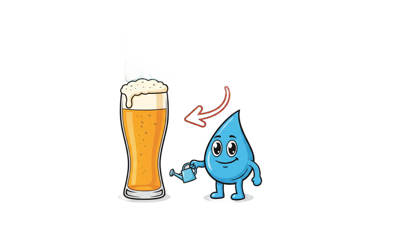 save water drink beer png PNG transparent background