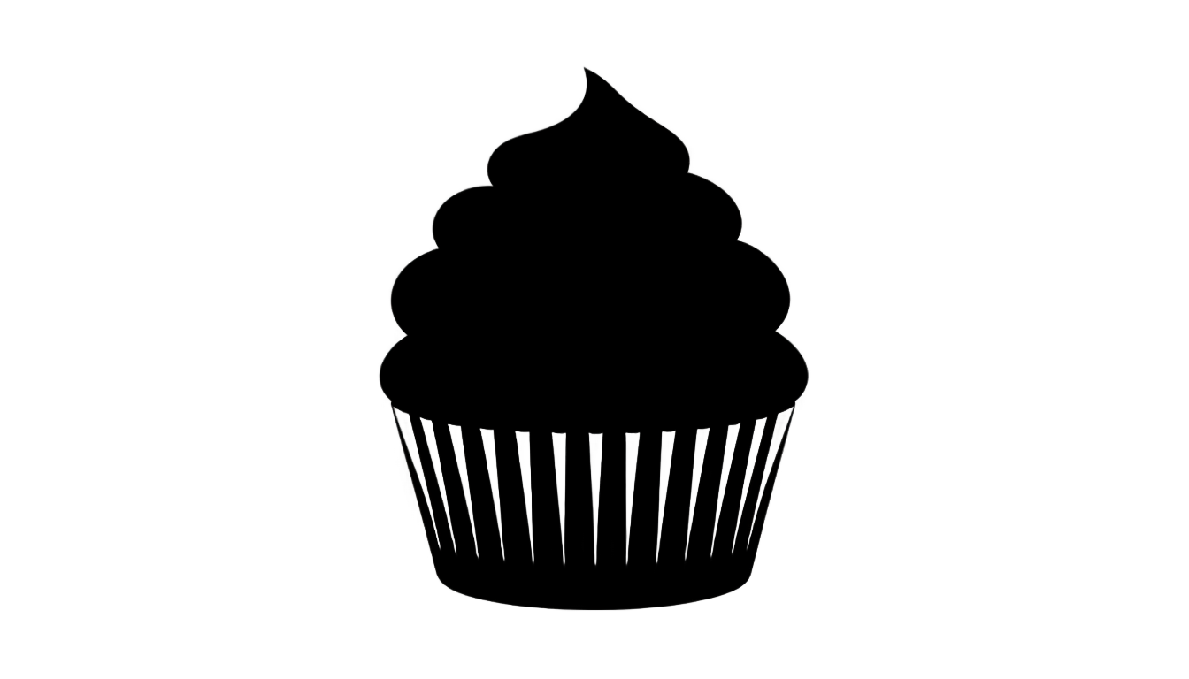 cupcake silhouette png PNG transparent background