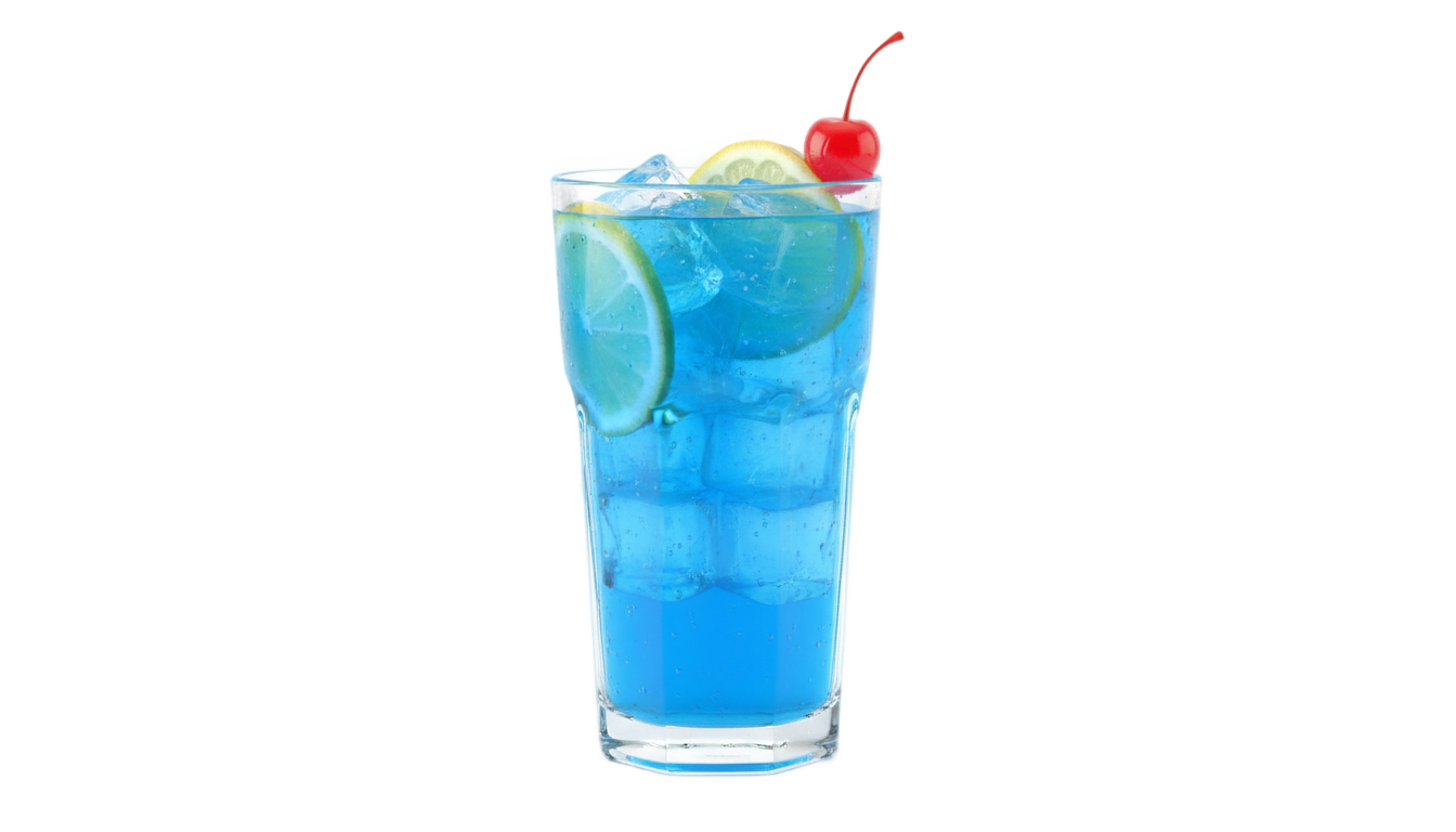 blue lagoon cocktail png PNG transparent background