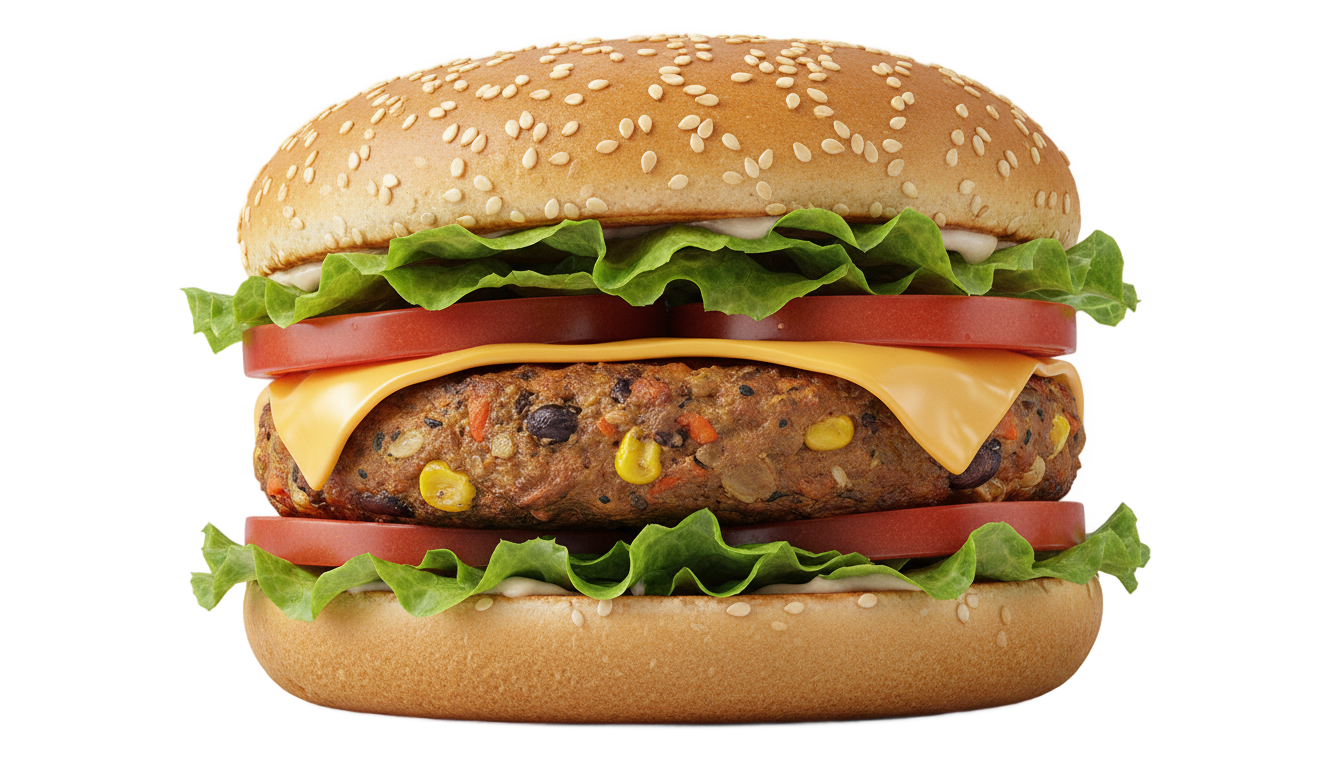 veg burger png PNG transparent background
