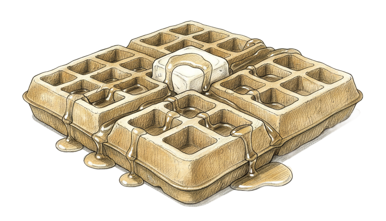 waffle drawing png PNG transparent background