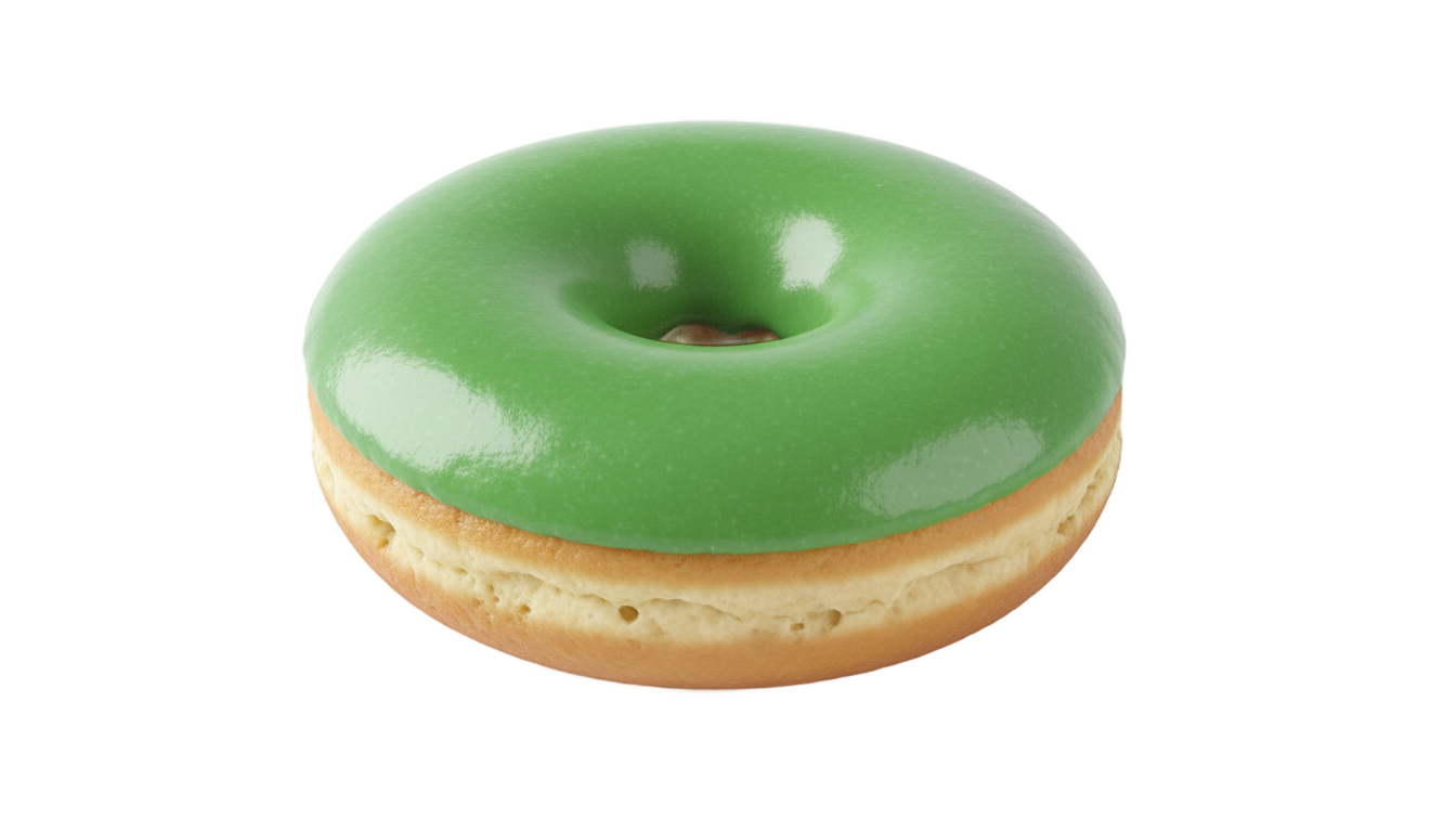 green donut png PNG transparent background