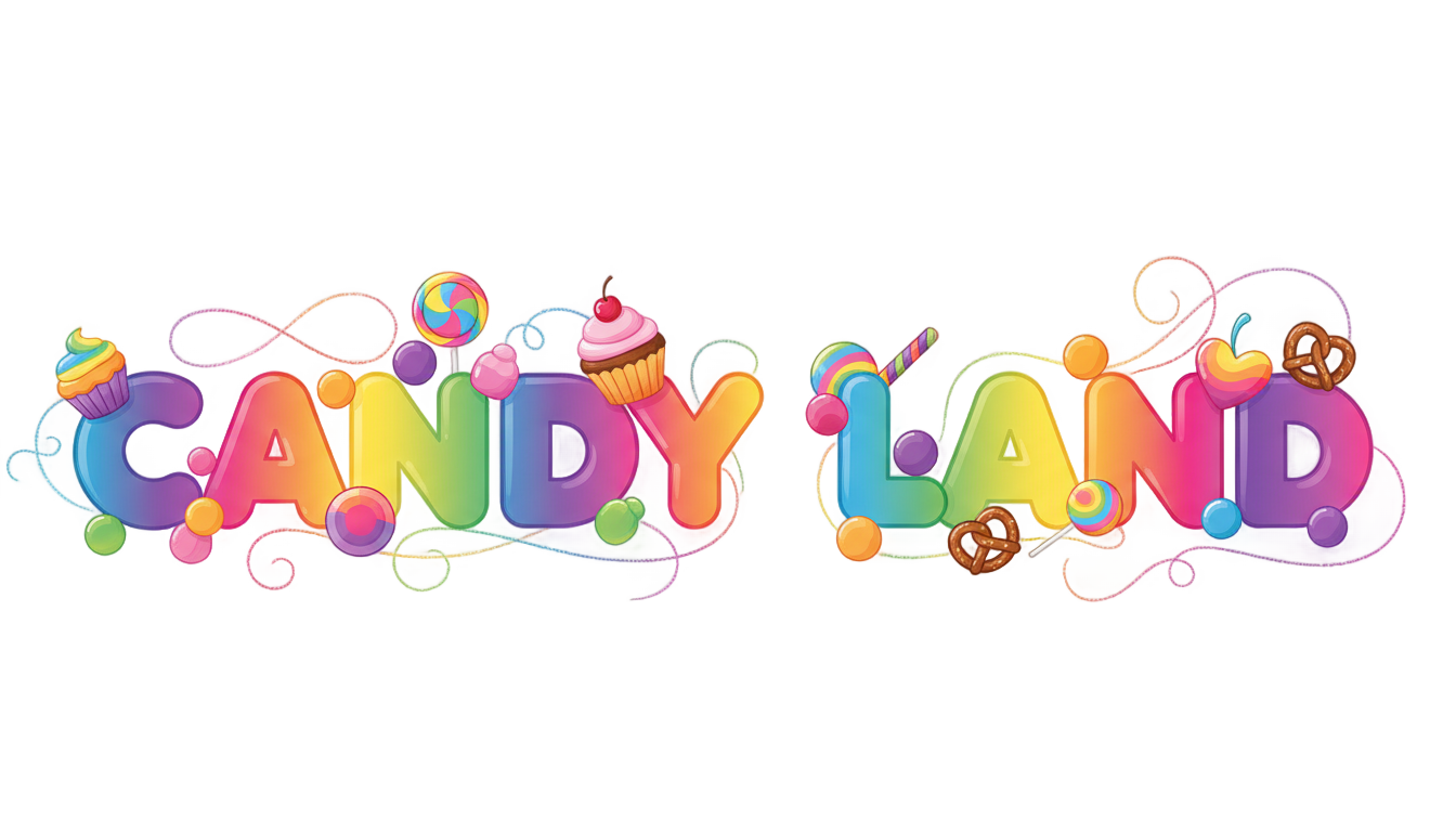 candy land logo png PNG transparent background