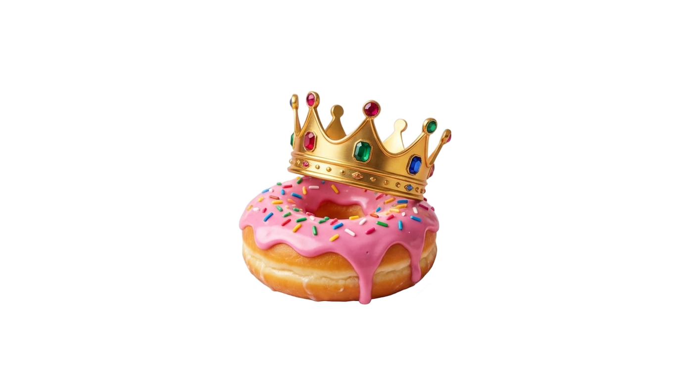 donut king logo png PNG transparent background