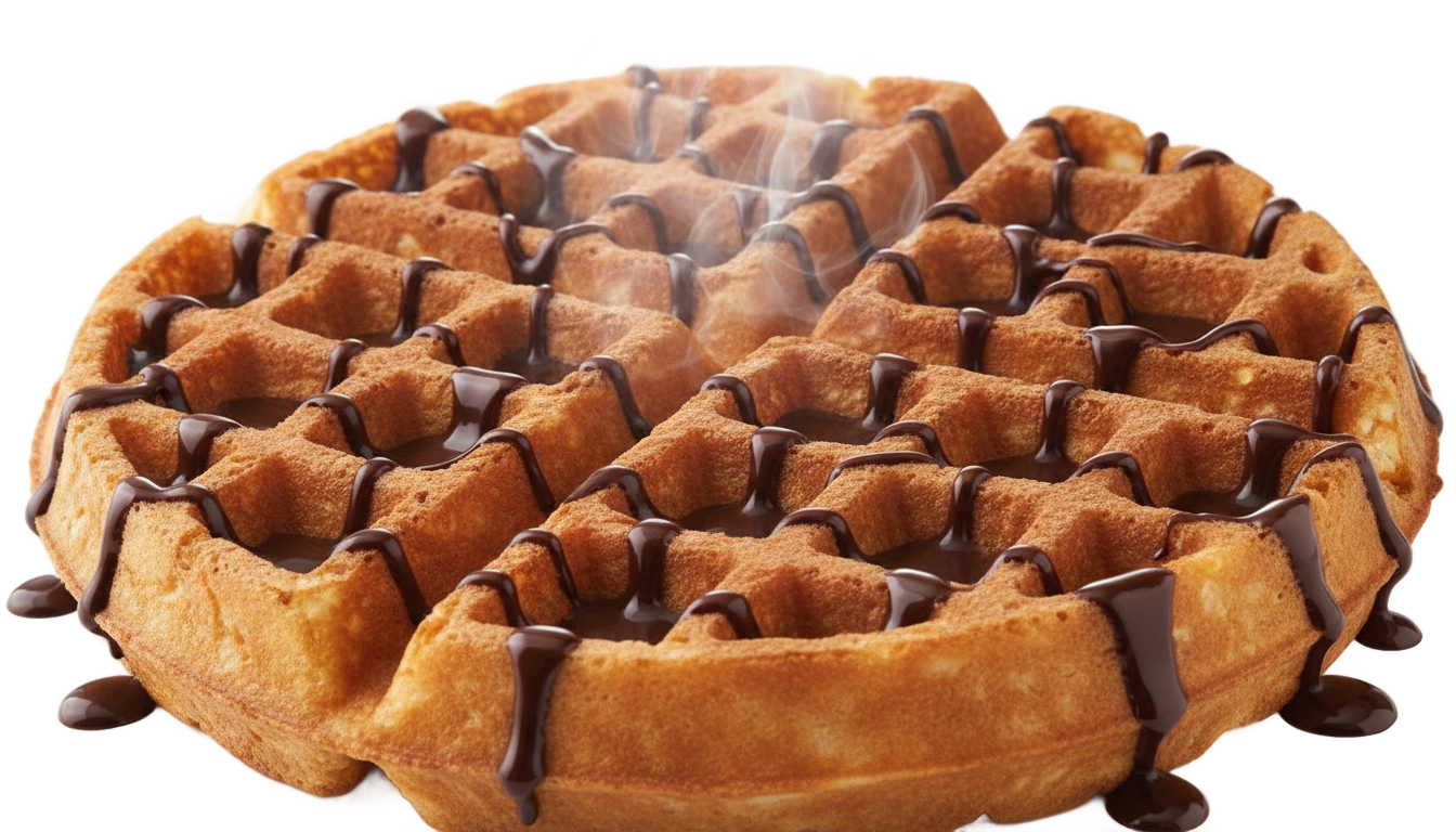 chocolate waffle png PNG transparent background