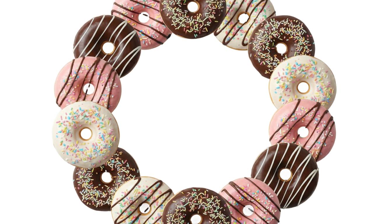 donut border png PNG transparent background