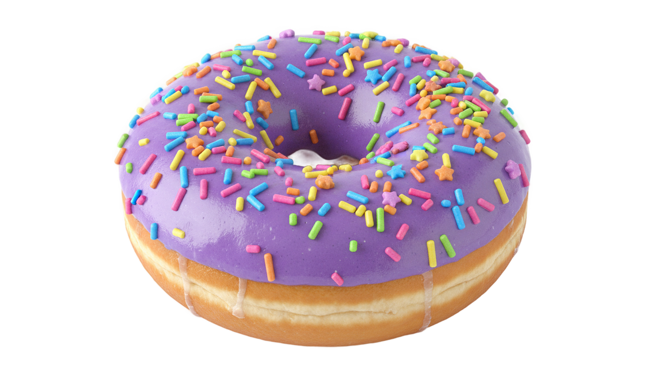 purple donut png PNG transparent background