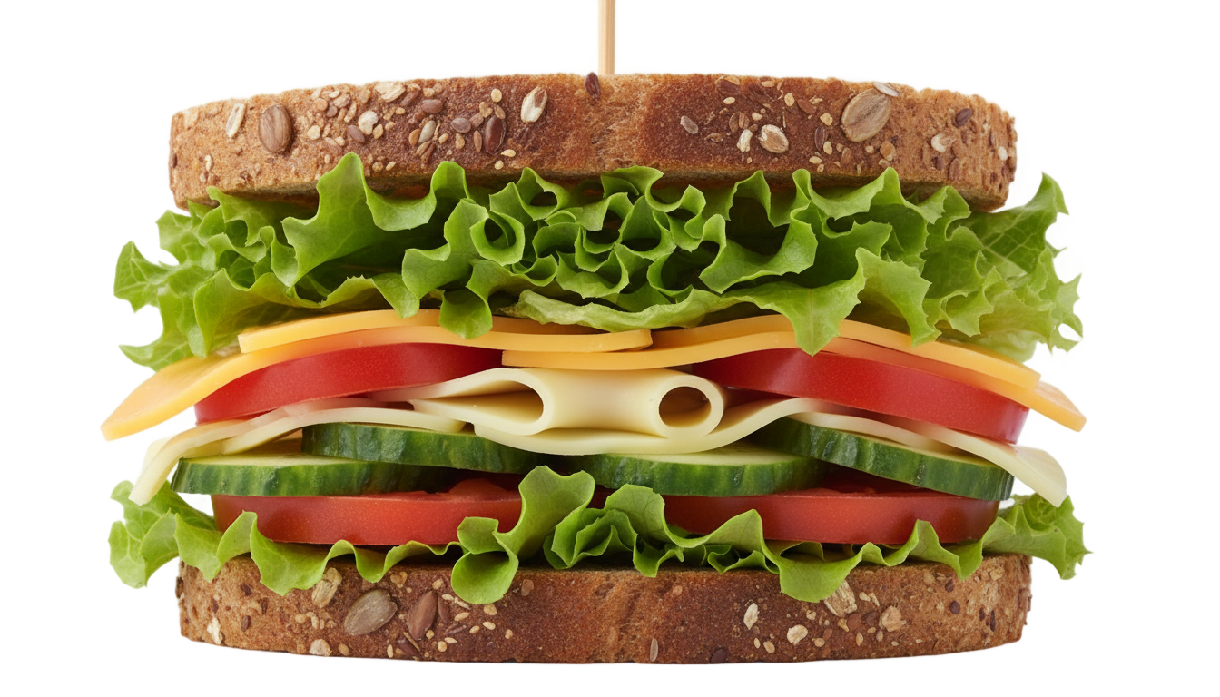 veg sandwich png PNG transparent background