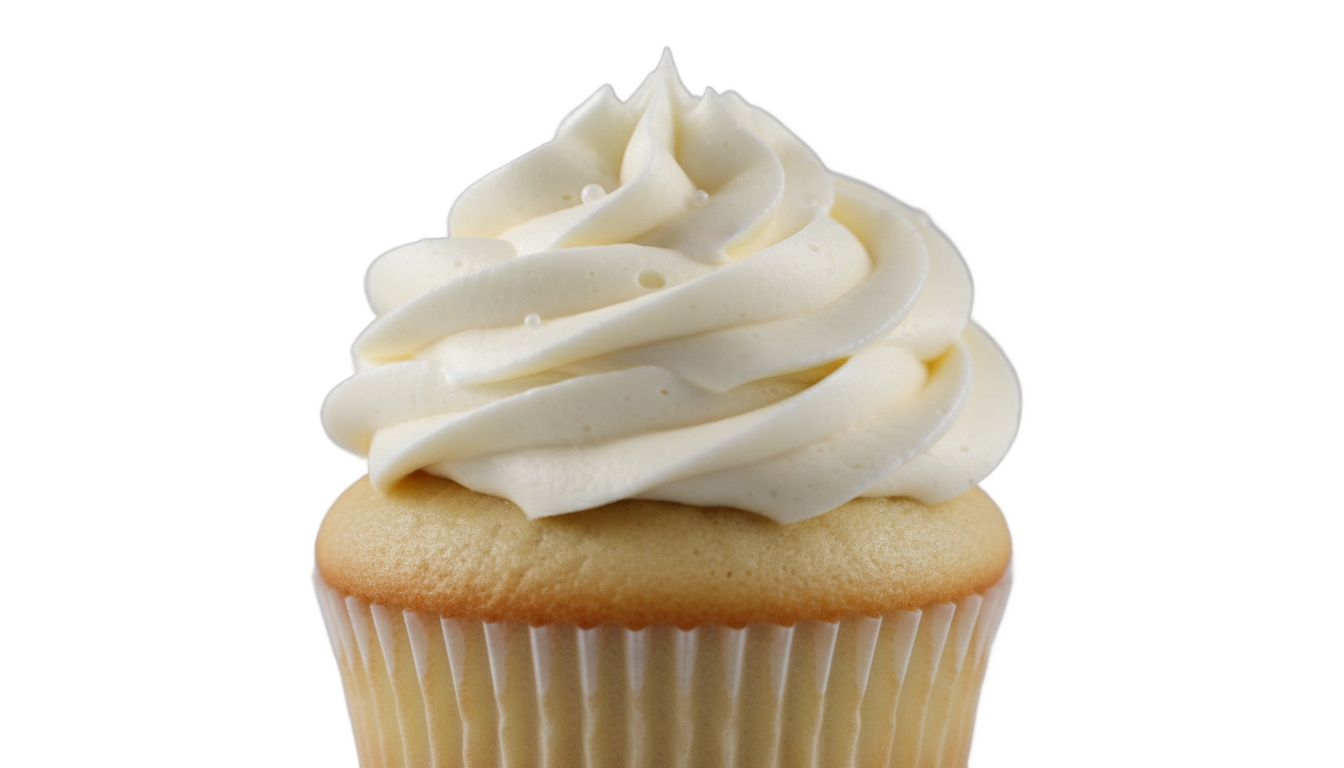 white cupcake png PNG transparent background
