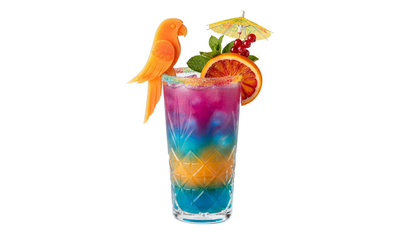 cocktail bird png PNG transparent background